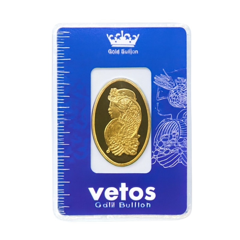 شمش طلا 18 عیار نوا گلد مدل وتوس الیزابت