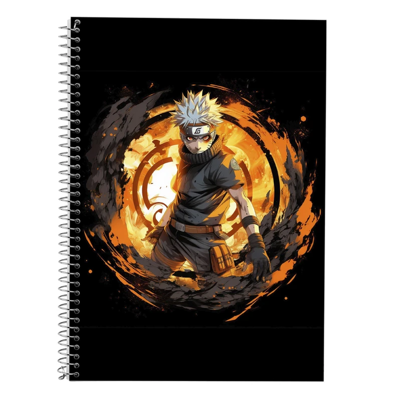 دفتر زبان 50 برگ مدوپد مدل سه خط طرح Naroto کد DF11279