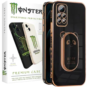 Terrific monster cover suitable for Xiaomi Redmi Note 12 Pro 4G mobile phone with holder base