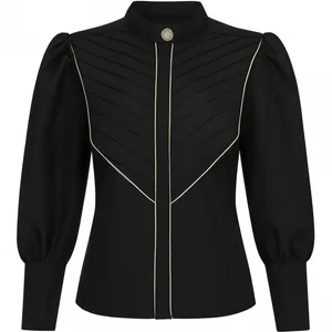 بلوز آستین بلند یقه گرد زنانه كد 1107