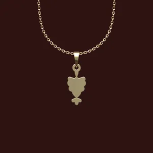 گردنبند طلا 18 عیار زنانه مدوپد مدل هندسی کد X2-1-1198