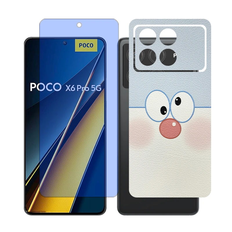 محافظ صفحه نمایش آنتی بلو گلس مدل Together مناسب برای گوشی موبایل شیائومی Poco X6 Pro به همراه برچسب پوششی