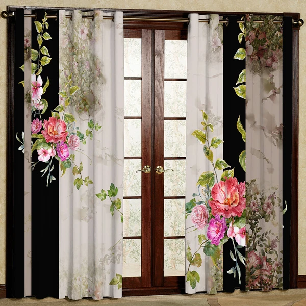 پرده مخمل پانچی کد 6067 سایز 280x140 سانتی متر
