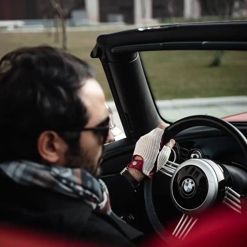 دستکش مدل چرم_بافت DG35