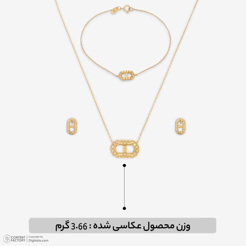 نیم ست طلا 18 عیار زنانه مایا ماهک مدل MS0810
