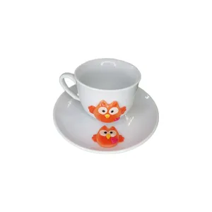 فنجان و نعلبکی مدل چایخوری طرح جغد کد 02