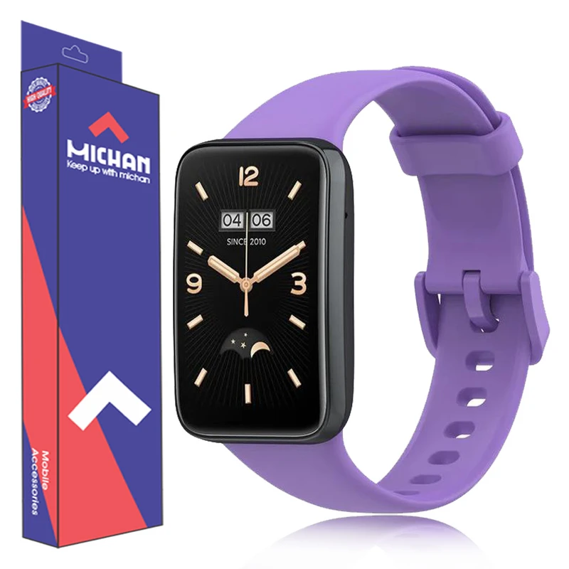 بند میچان مدل Silicone مناسب برای ساعت هوشمند شیائومی Mi band 7 Pro