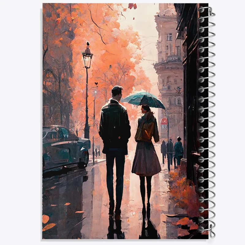 دفتر شطرنجی 50 برگ خندالو مدل عاشقانه (Love) کد F709