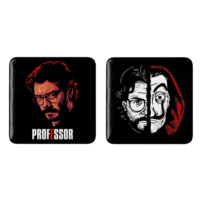 مگنت خندالو مدل پروفسور سریال Money Heist کد 32423232 مجموعه 2 عددی