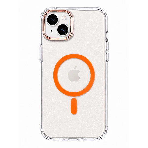 کاور مدل اکلیلی شفاف طرح مگ سیف مناسب برای گوشی موبایل اپل Iphone 14