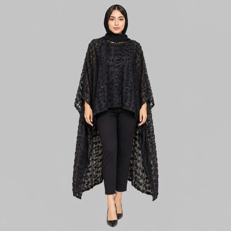 پانچو زنانه مدل عبایی 