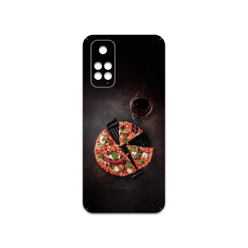 برچسب پوششی ماهوت مدل Pizza مناسب برای گوشی موبایل شیائومی Redmi Note 11