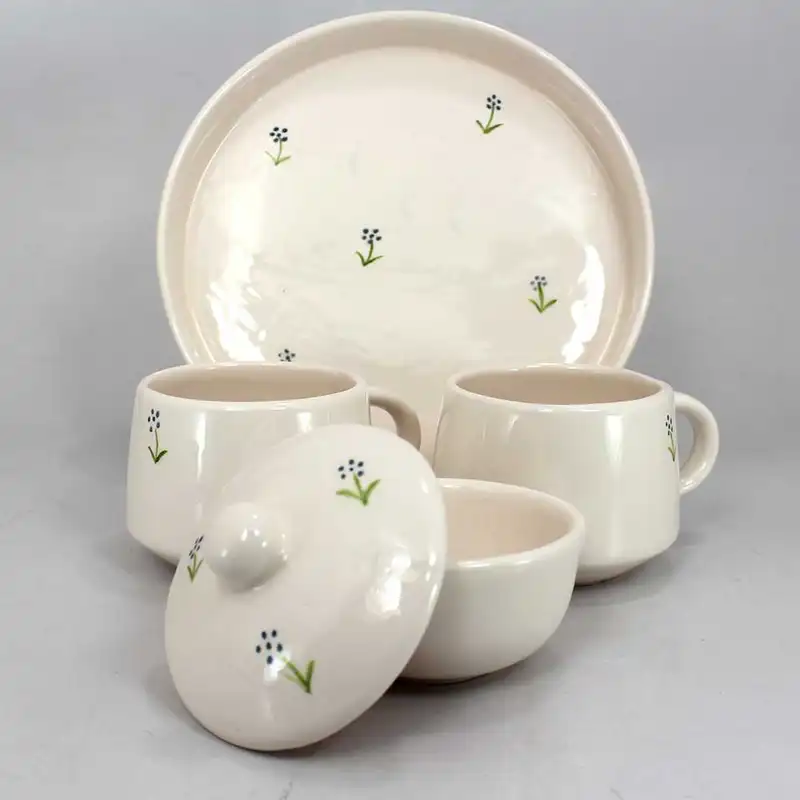 سرویس چایخوری 4 پارچه سرامیکی کد raf-8