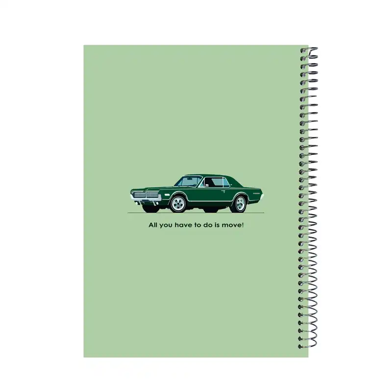 دفتر مشق 60 برگ پدیده نقش طرح ماشین کلاسیک