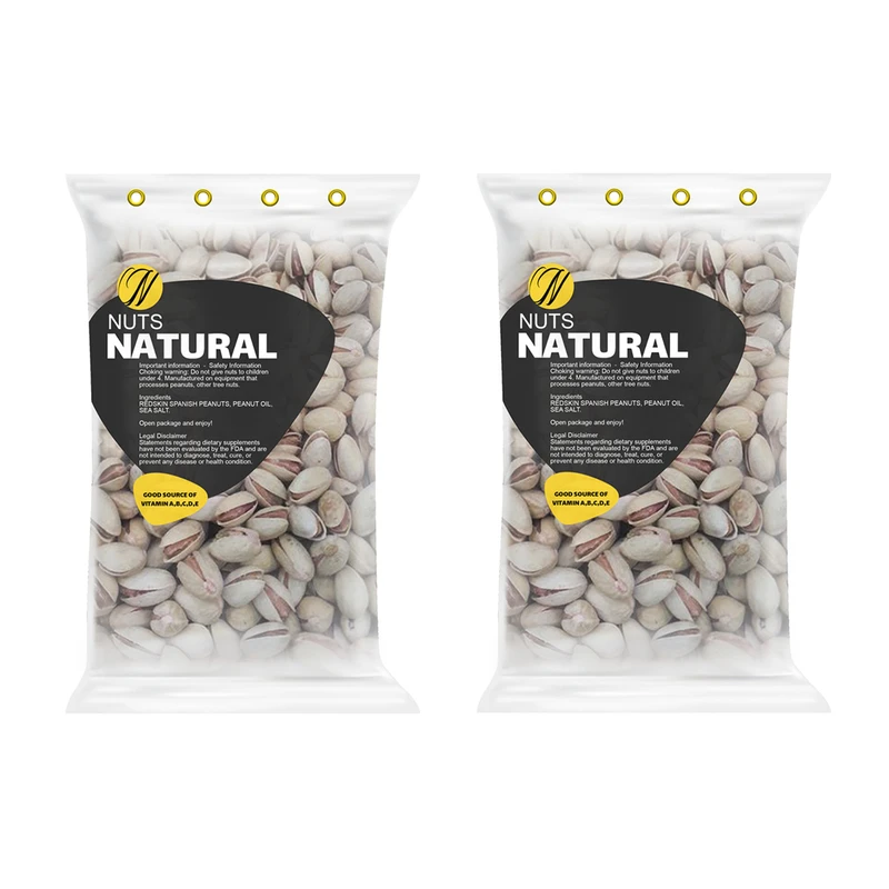 پسته بادامی نچرال - 1 کیلوگرم بسته 2 عددی 