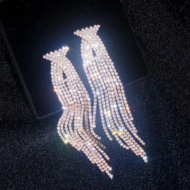 گوشواره زنانه طرح جواهری کد RKH_1752