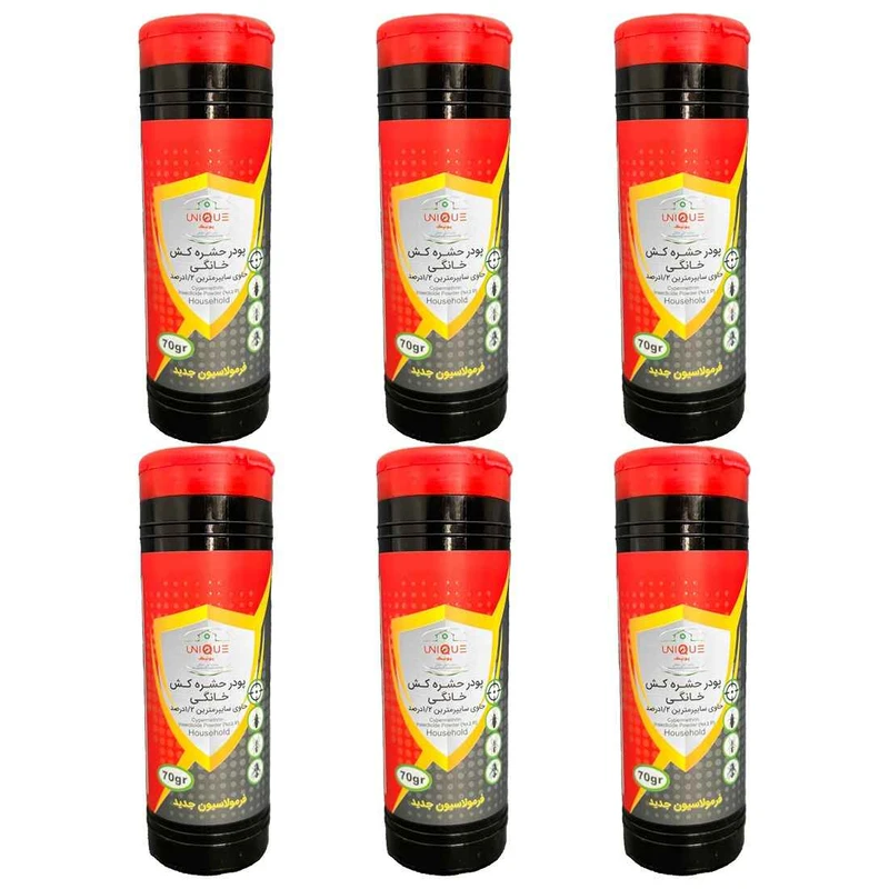 حشره کش یونیک مدل ساس کش وزن 70 گرم مجموعه 6 عددی