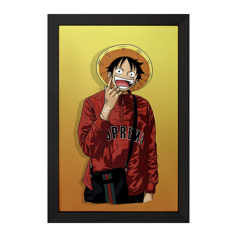 تابلو خندالو مدل لوفی انیمه وان پیس کد F1954