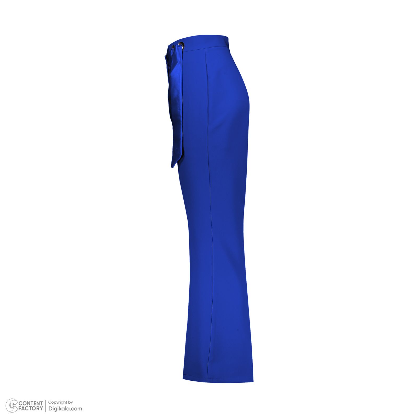 شلوار زنانه هاوین مدل شالدار 315 مازراتی دمپا رنگ آبی -  - 4