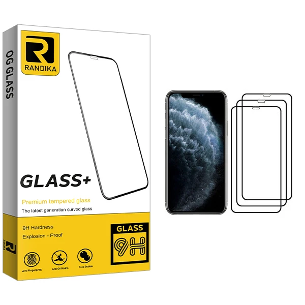 محافظ صفحه نمایش راندیکا مدل GLD مناسب برای گوشی موبایل اپل iPhone 11 Pro بسته سه عددی