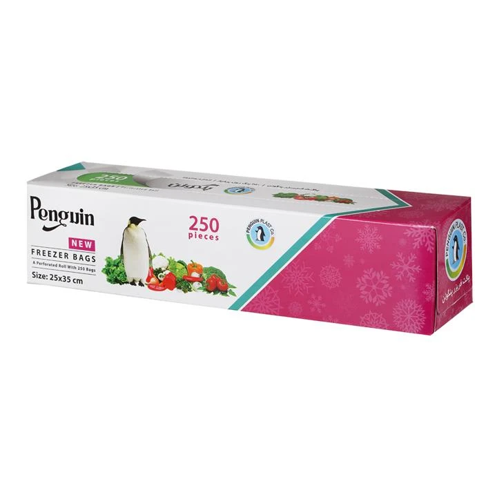 کیسه فریزر پنگوئن مدل 002 رولی بسته 250 عددی