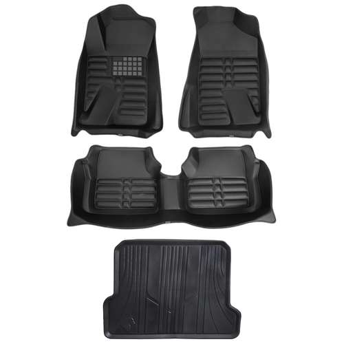  کفپوش پنج بعدی خودرو مدل MXA مناسب برای دنا پلاس به همراه کفپوش صندوق خودرو