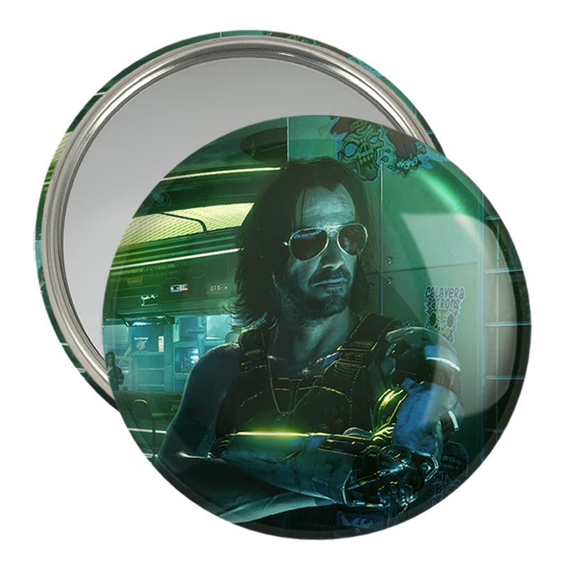 آینه جیبی خندالو مدل جانی سیلور هند و کلوپ معروف افترلایف سایبر پانک کد 30564