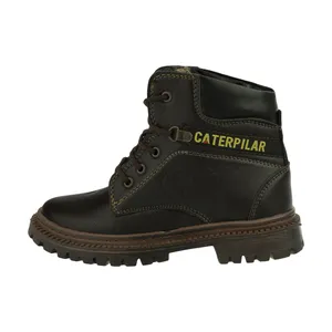 نیم بوت پسرانه کد 6656 رنگ قهوه ای 