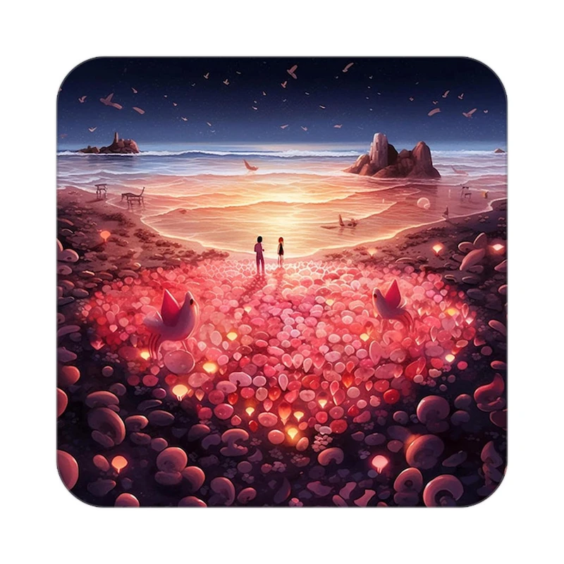 زیر لیوانی کاکتی مدل عاشقانه کد mp12754