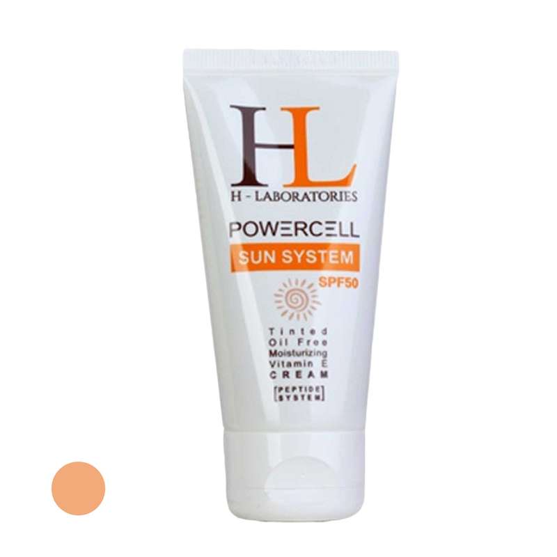 کرم ضد آفتاب رنگی اچ ال مدل SPF50 مناسب انواع پوست حجم 50 میلی لیتر کرم ضد آفتاب رنگی اچ ال مدل SPF50 مناسب انواع پوست حجم 50 میلی لیتر