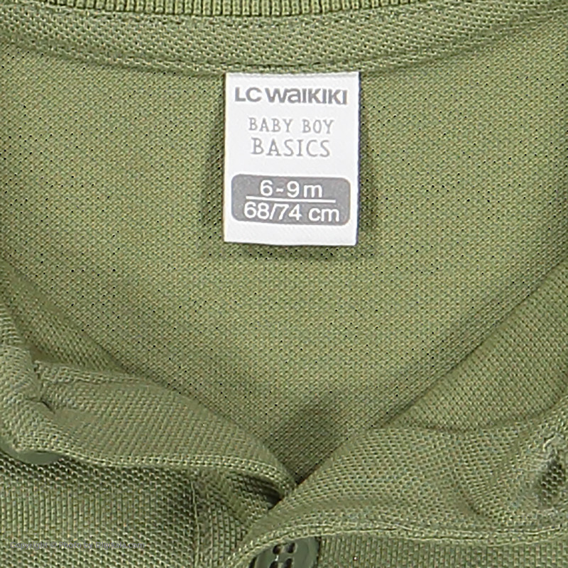پولوشرت نوزادی پسرانه ال سی وایکیکی مدل 9SG618Z1-H8M-KHAKI