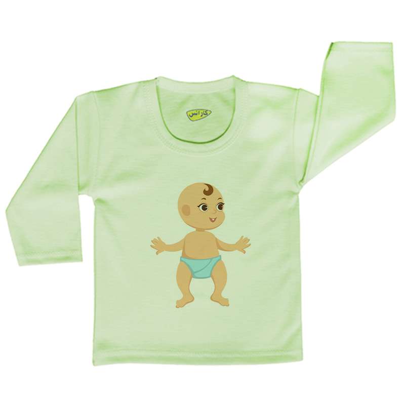 تی شرت آستین بلند نوزادی کارانس مدل TLBG-3114
