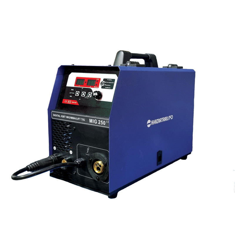 دستگاه جوشکاری 250 آمپر خزرترانسفو مدل MIG Synergic 2500 دستگاه جوشکاری 250 آمپر خزرترانسفو مدل MIG Synergic 2500