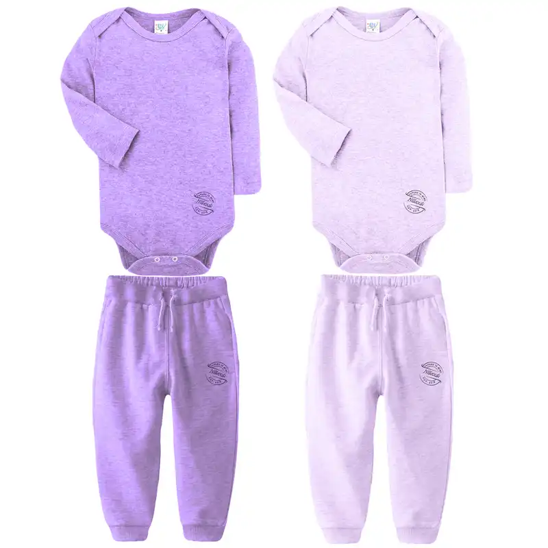 ست بادی و شلوار نوزادی نیل کوک مدل Lilac Set مجموعه 2 عددی