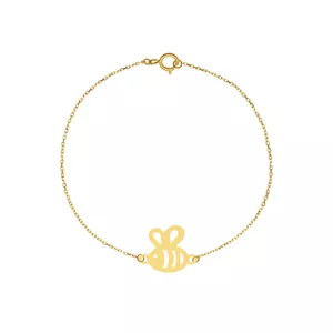پابند طلا 18 عیار زنانه مدل زنبور GAN078