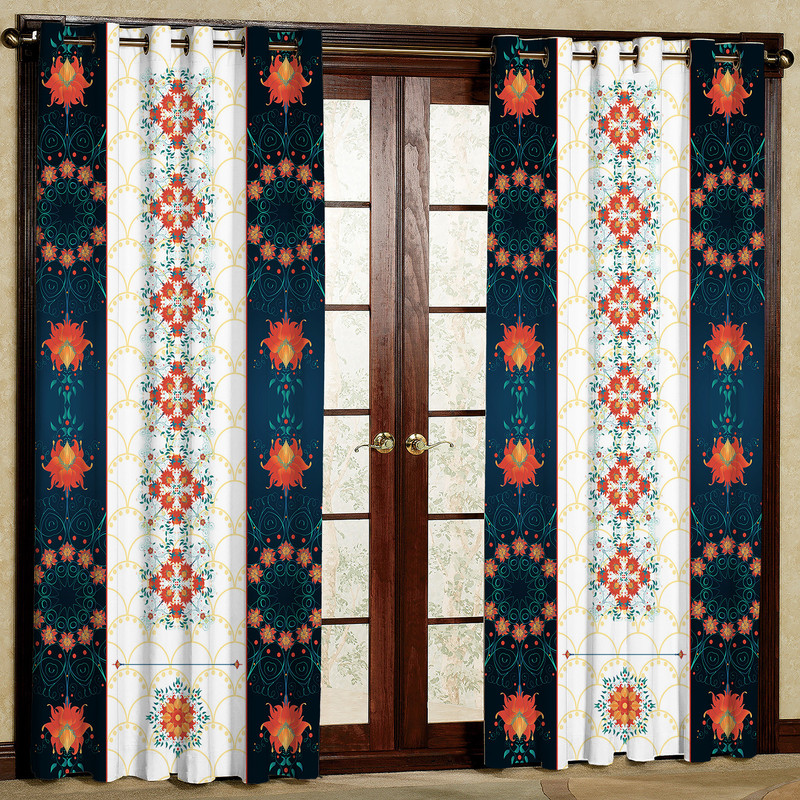 پرده مدل هازان پانچی کد 4608 سایز 140x200 سانتی متر