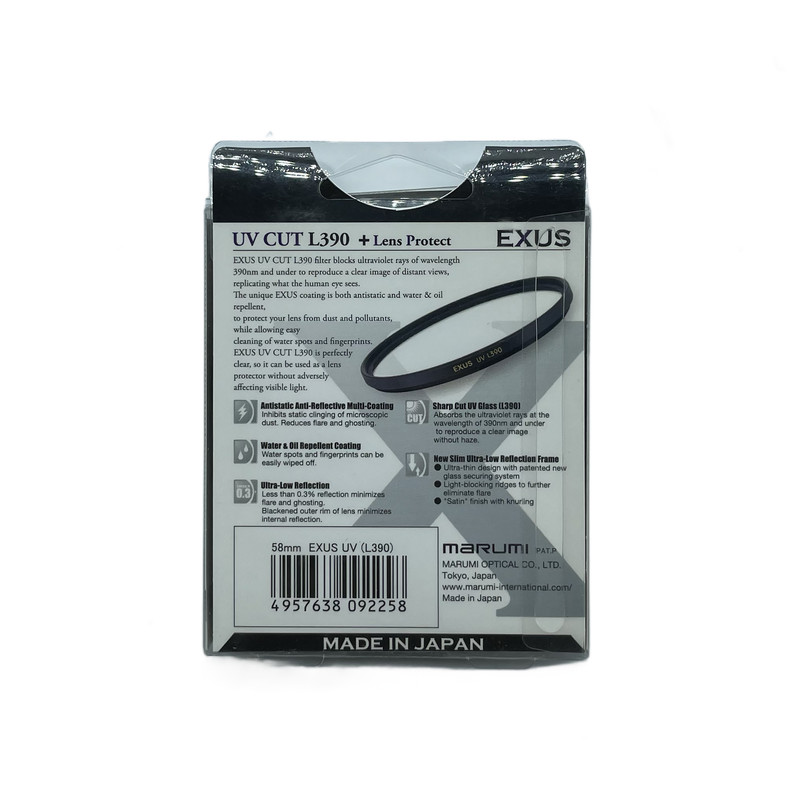 فیلتر لنز مارومی مدل UV MC EXUS (L390)-58MM