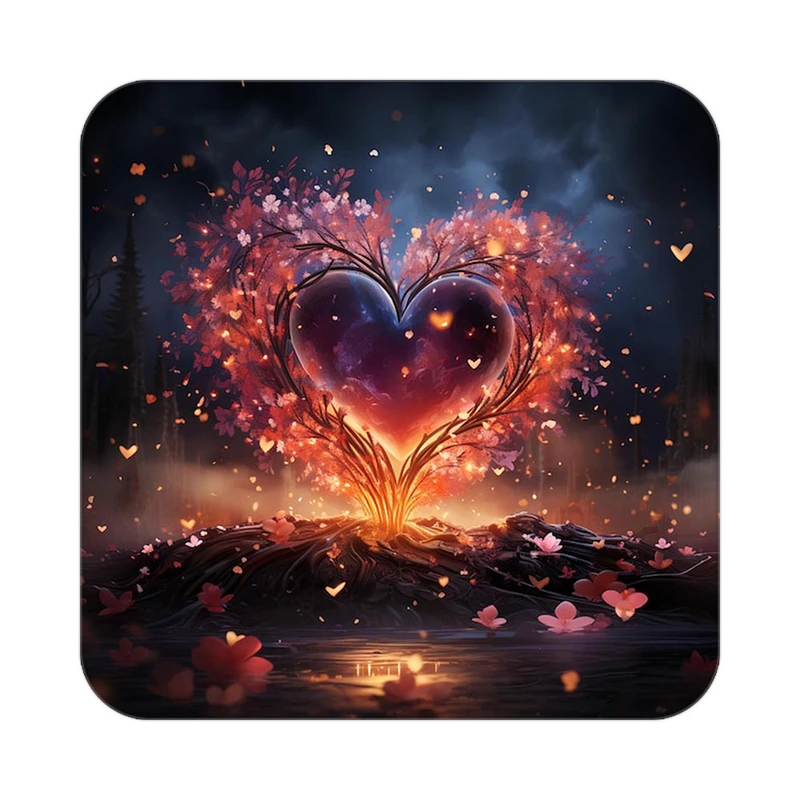 زیر لیوانی کاکتی مدل عاشقانه کد mp11867