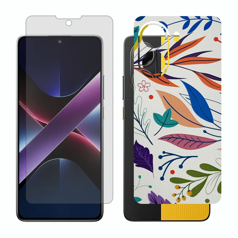 محافظ صفحه نمایش مات گلس مدل Together مناسب برای گوشی موبایل شیائومی Poco X7 Pro به همراه برچسب پوششی پشت گوشی