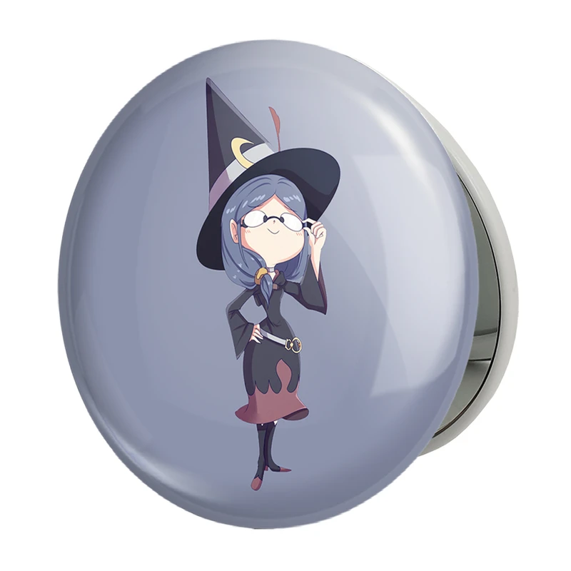 آینه جیبی خندالو طرح اورسلا انیمه جادوگران کوچک Little Witch Academia مدل تاشو کد 22960 