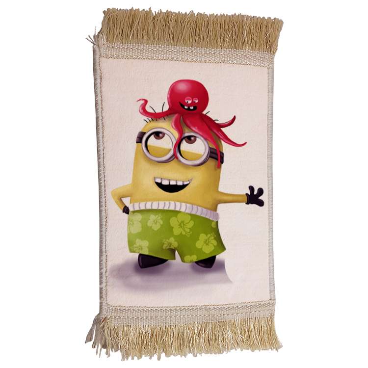 فرش ماشینی دیوارکوب مدل مینیون کد 98