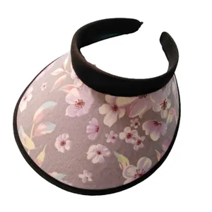 کلاه آفتابگیر دخترانه  طرح گل مدل A_1200