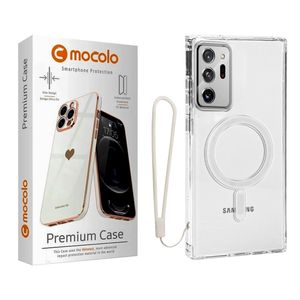کاور موکولو مدل Clear Magsafe Strap مناسب برای گوشی موبایل سامسونگ Galaxy Note 20 Ultra به همراه بند آویز