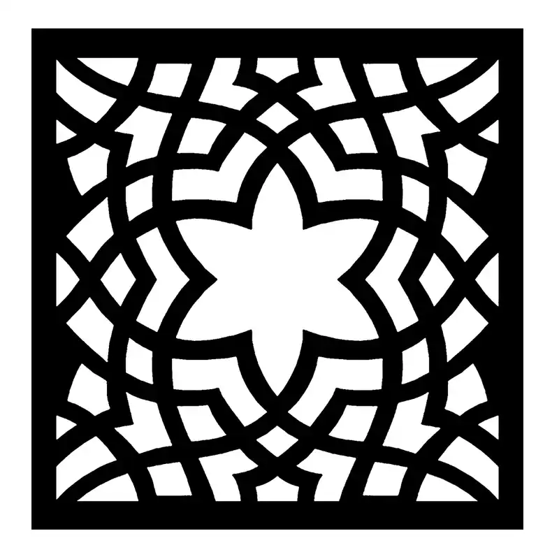 شابلون باتیس آرت طرح تذهیب کد 50-635