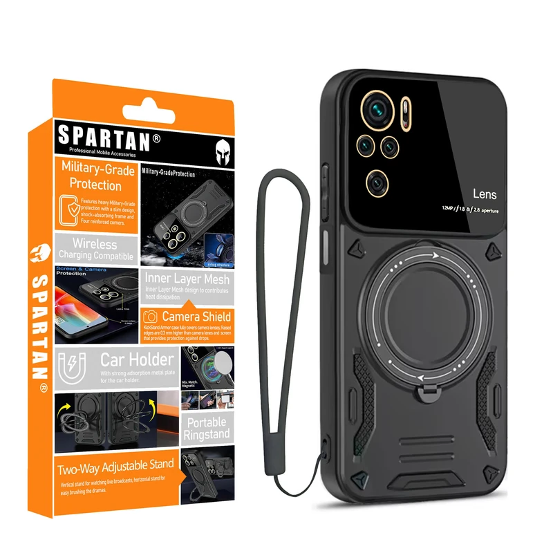 کاور اسپارتان مدل Hybrid Strap مناسب برای گوشی موبایل شیائومی Redmi Note 10s / Redmi Note 10 4G / Poco M5s  به همراه بند