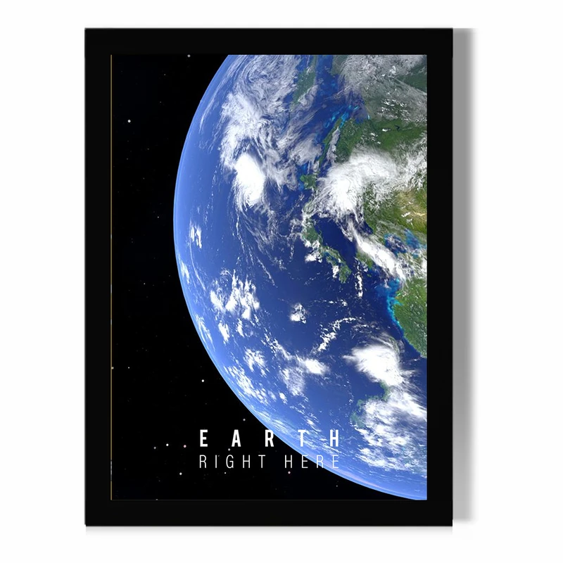 تابلو مدل دیواری طرح سیاره زمین Earth کد FD456