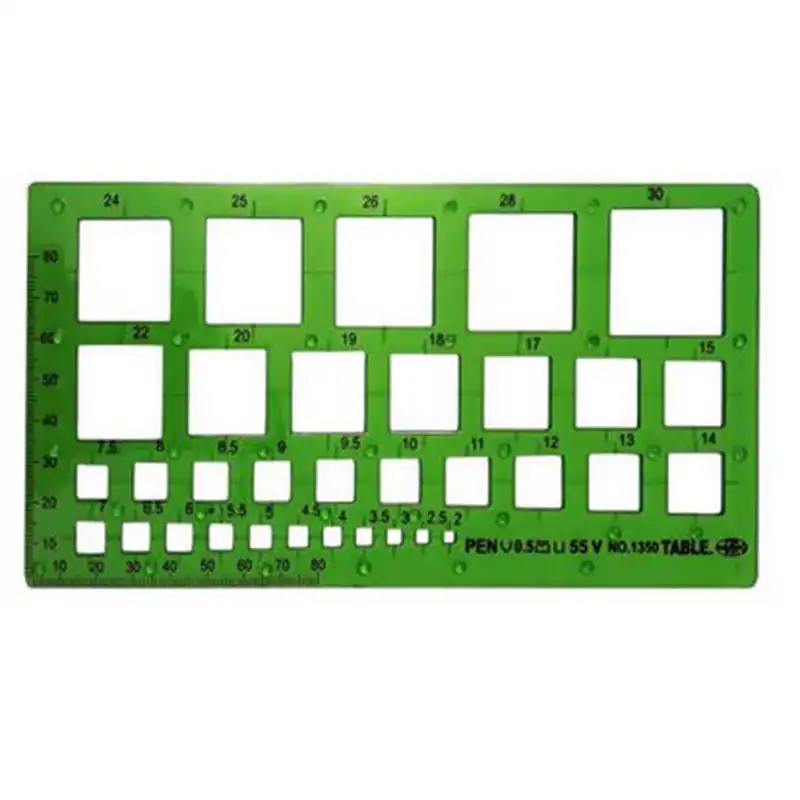 شابلون تیبل مدل مربع کد sht