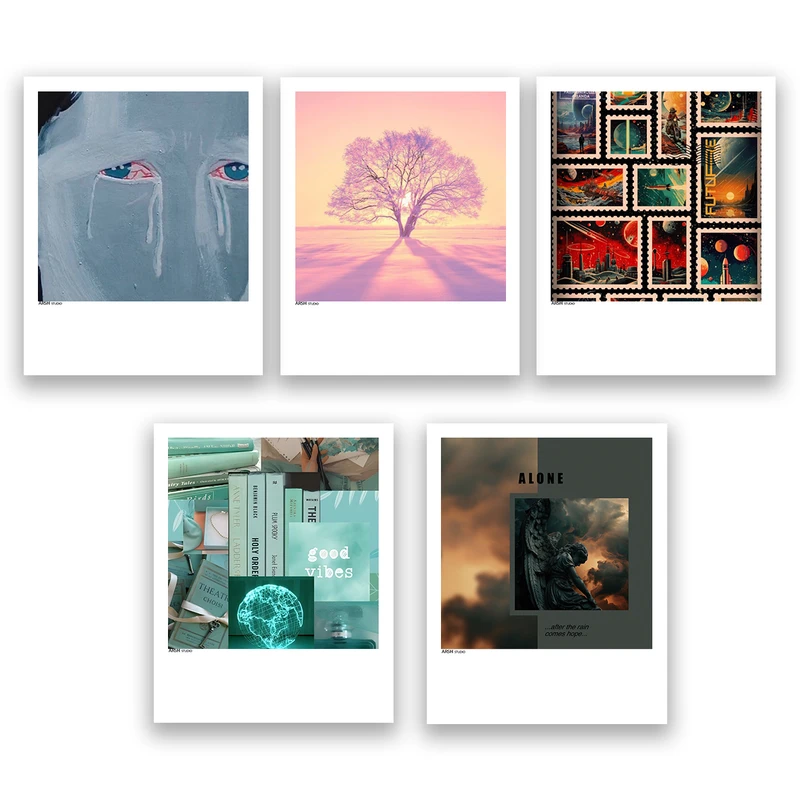 آویز تزیینی عرش مدل فانتزی هنری کد Asa773 مجموعه پنج عددی