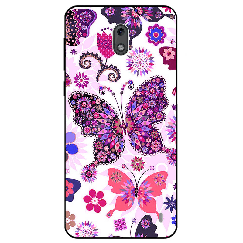 کاور مگافون طرح پروانه مدل 6356 مناسب برای گوشی موبایل نوکیا 2      