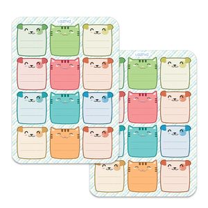 برچسب لاژید مدل نام دانش آموز طرح کارتونی بسته 2 عددی